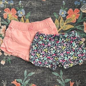 Carter’s Toddler Girl Floral & Ruffle Shorts Bundle, Size 3T
